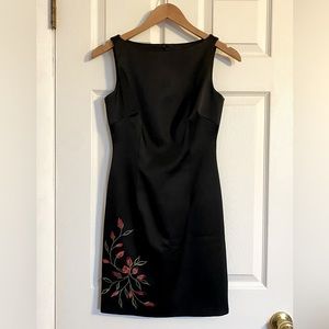 Laundry by Shelli Segal LBD with rose detail